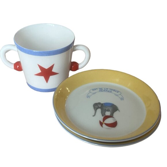 Hermes Vintage Rare Circus Children's Cup and Saucer Set - Picture 6 of 9